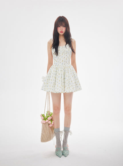 Floral Cotton Fit and Flare Dress