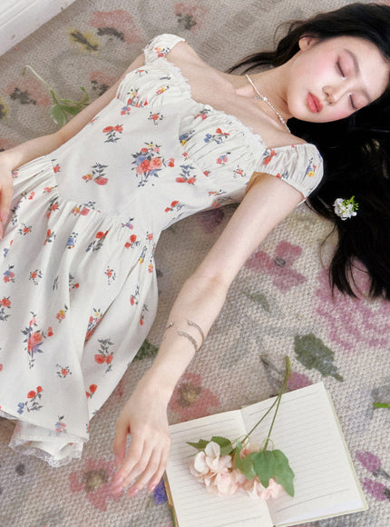 Floral Corset Mini Dress