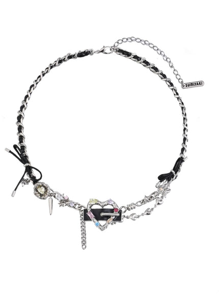 Prism Punk Chain Necklace/Prism Punk Earrings