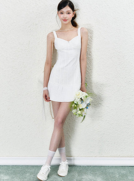 Slim Fit Ribbed Sleeveless Mini Dress