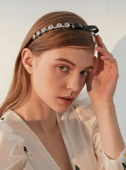 Crystal Bow Accent Headband