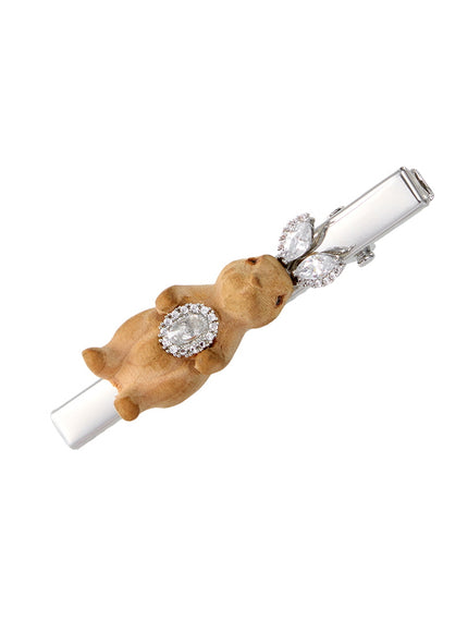 Crystal Bunny Hair Clip