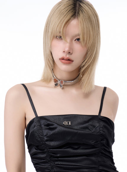 Two-Tone Butterfly Plate Choker