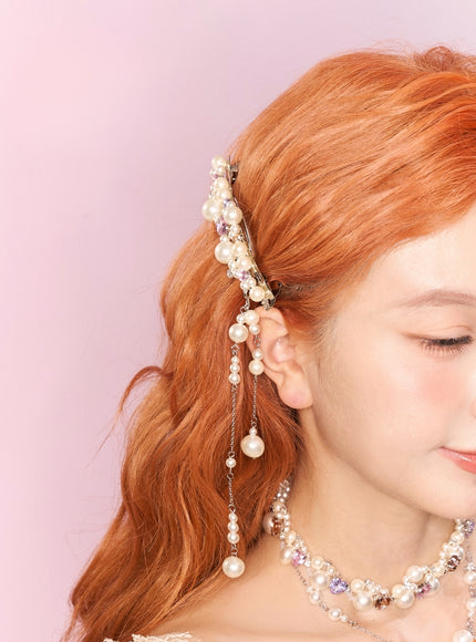 Pearl Cascade Drop Hairpin