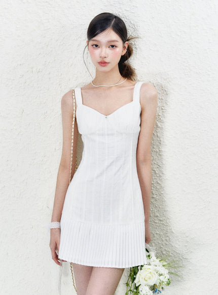 Slim Fit Ribbed Sleeveless Mini Dress