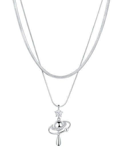 Nova Orbit Double Chain Necklace