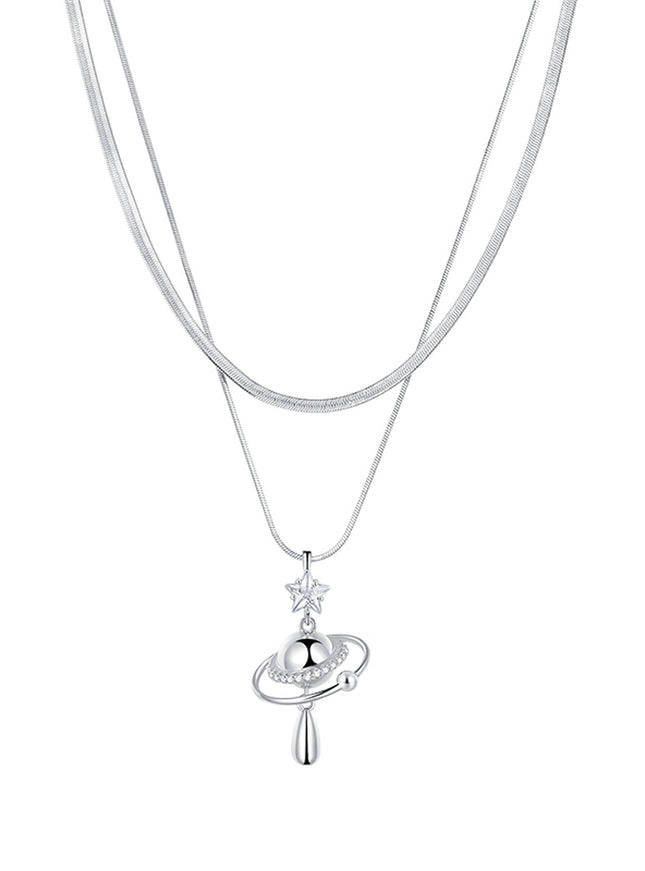 Nova Orbit Double Chain Necklace