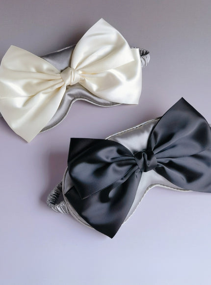 Grande Bow Satin Eye Mask