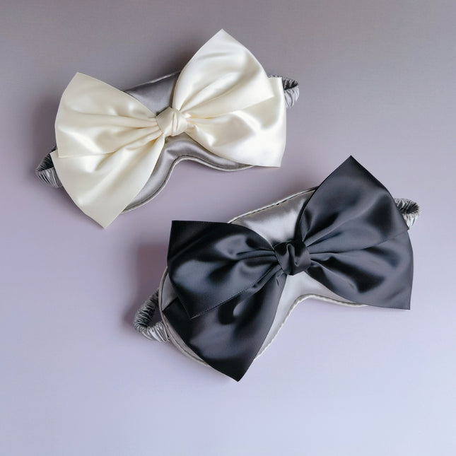 Grande Bow Satin Eye Mask