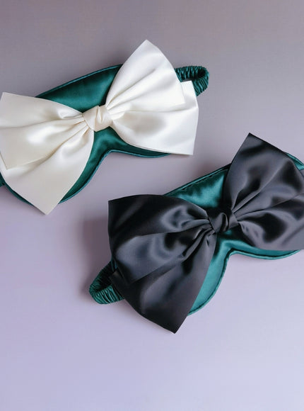 Grande Bow Satin Eye Mask