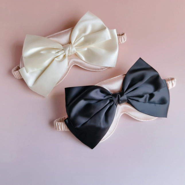 Grande Bow Satin Eye Mask