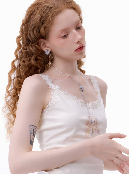 Bloom Crystal Drop Y-Necklace