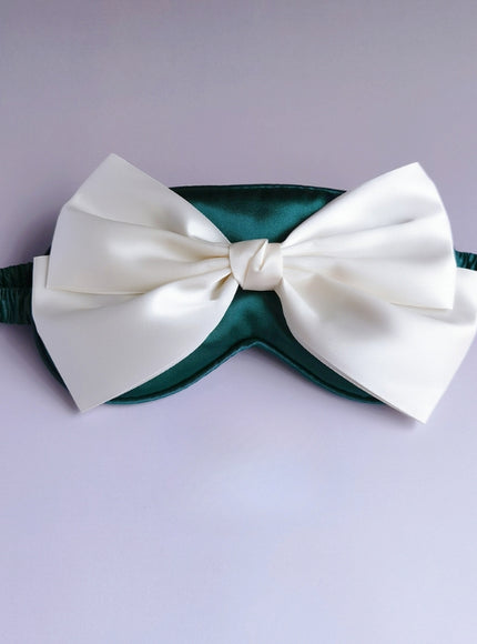 Grande Bow Satin Eye Mask