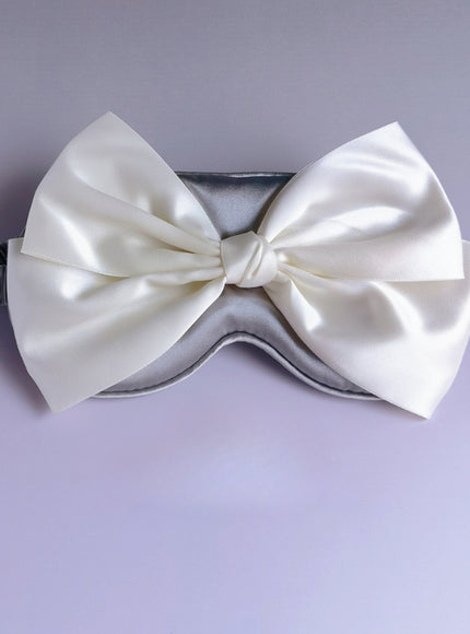 Grande Bow Satin Eye Mask