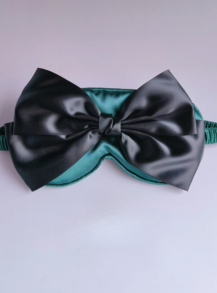 Grande Bow Satin Eye Mask