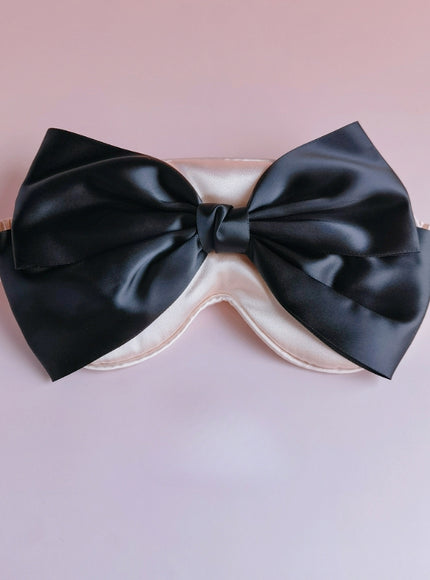 Grande Bow Satin Eye Mask