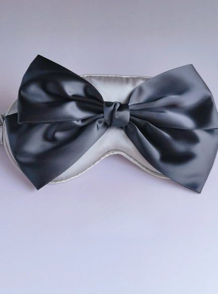 Grande Bow Satin Eye Mask