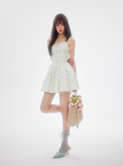 Floral Cotton Fit and Flare Dress