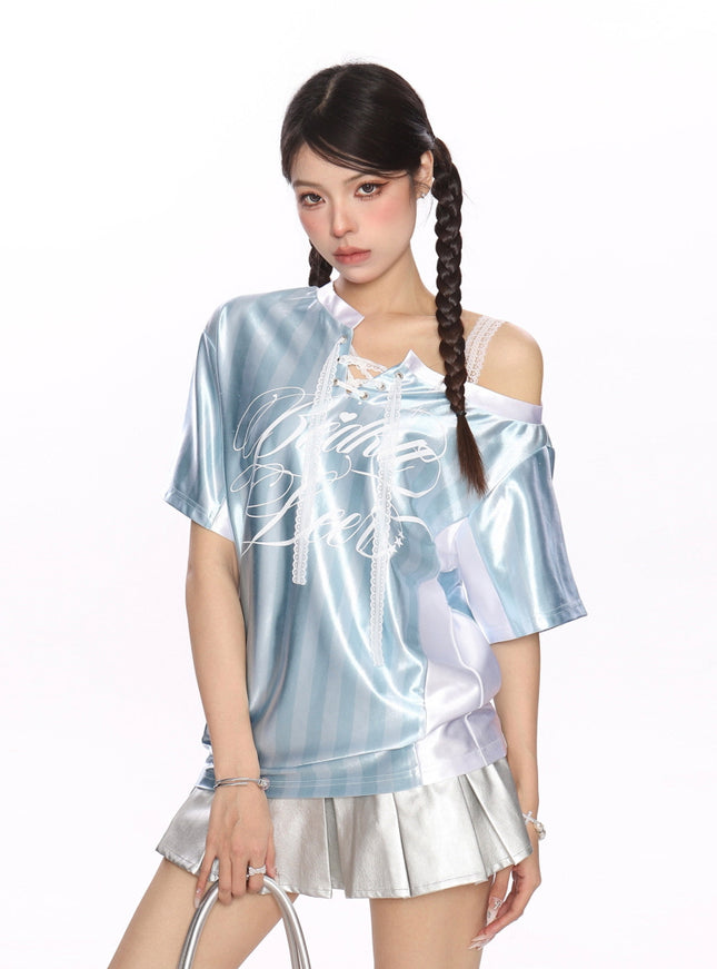 Metallic Off-Shoulder Top