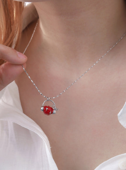 Beatcore Apple Pendant Necklace