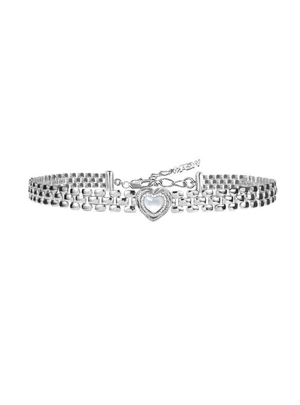 Metal Heart Chain Choker