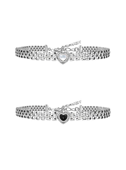 Metal Heart Chain Choker