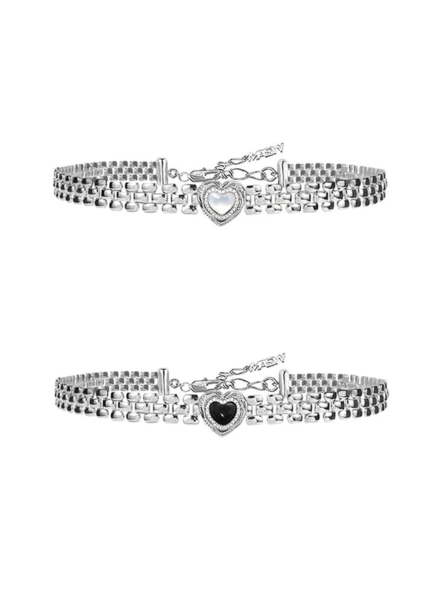 Metal Heart Chain Choker