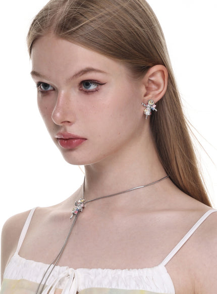 Flower Doll Stud Earrings/Rings