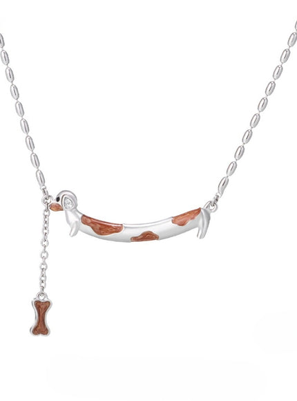 Dachshund Charm Collar Necklace