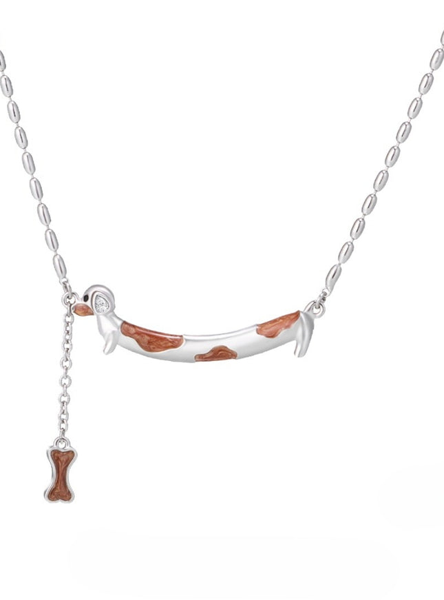 Dachshund Charm Collar Necklace