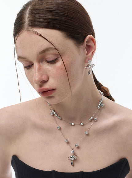 Nova Pearl Layered Necklace