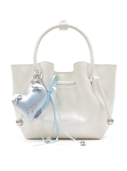 Ribbon Kiss Heart Bag Charm