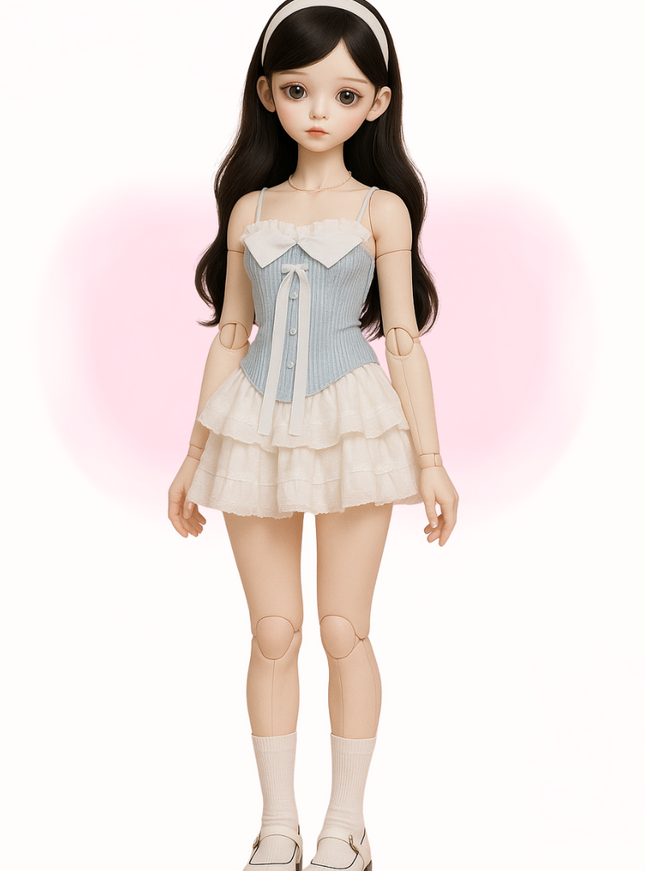 Blueberry Lace Corset Top
