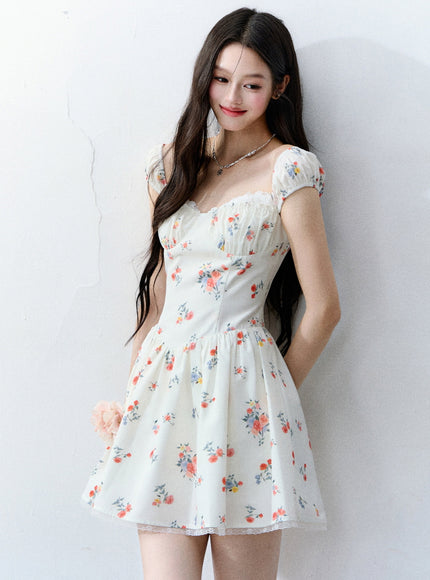 Floral Corset Mini Dress