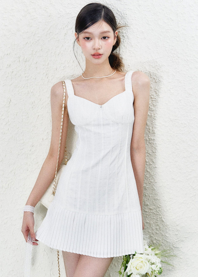 Slim Fit Ribbed Sleeveless Mini Dress