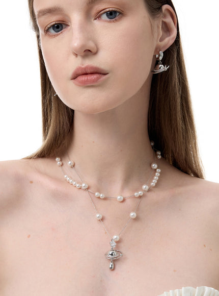 Nova Pearl Layered Necklace