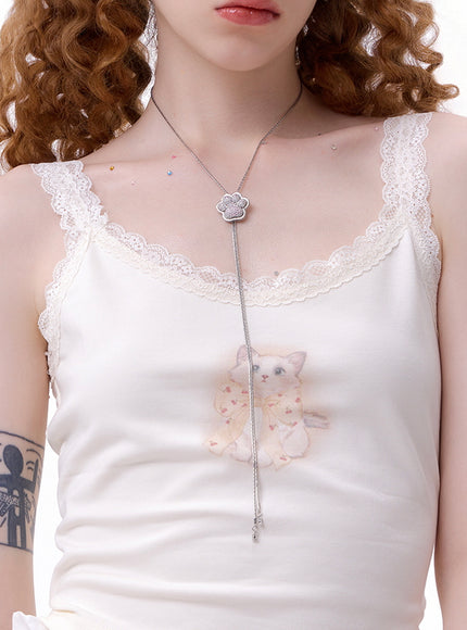 Bloom Crystal Drop Y-Necklace