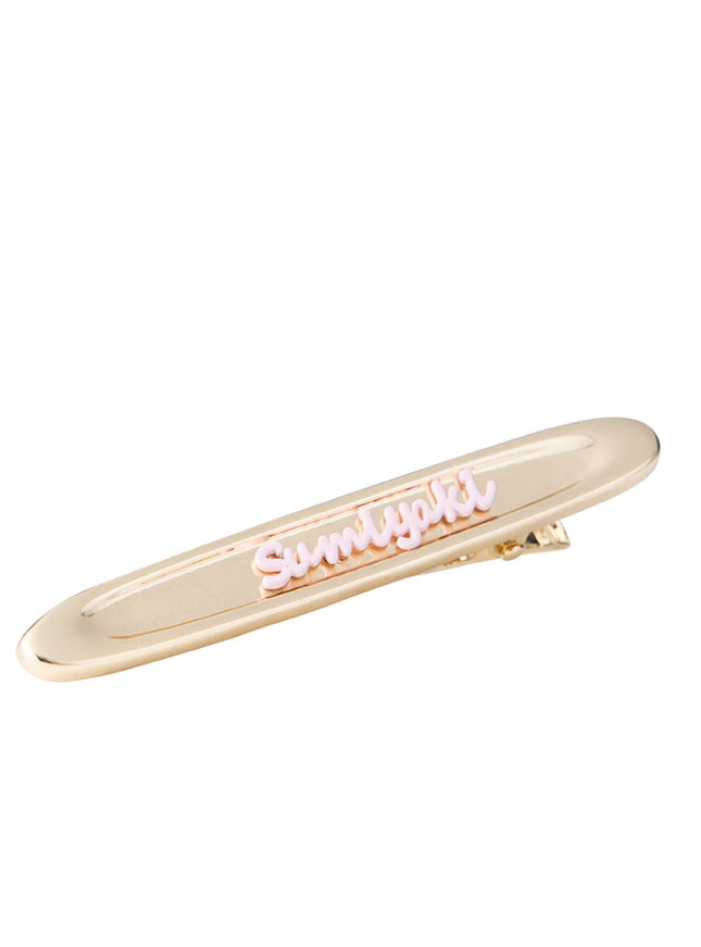 Golden Logo Hair Clip