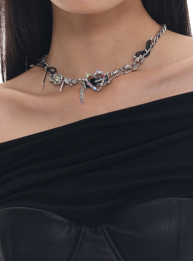 Prism Punk Chain Necklace/Prism Punk Earrings