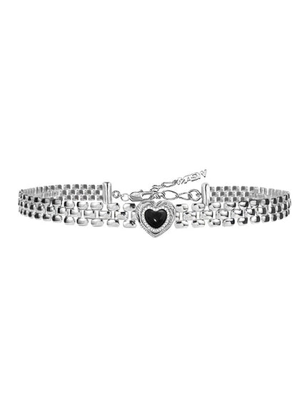 Metal Heart Chain Choker