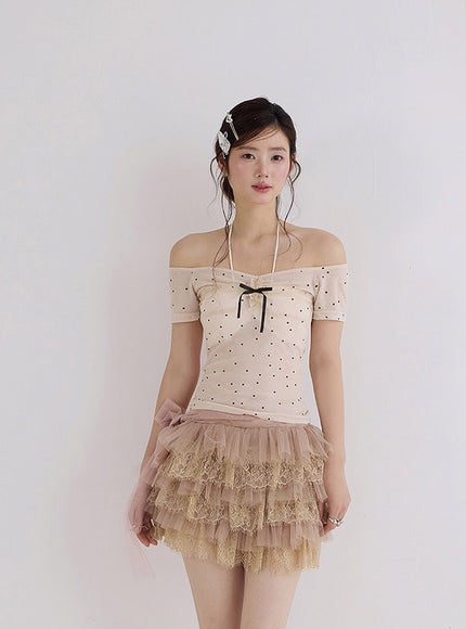 Ribbon Polka Dot T-Shirt