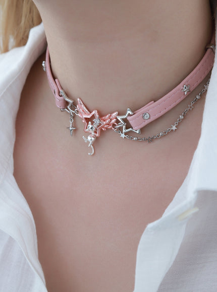 Celestial Meow Choker Necklace