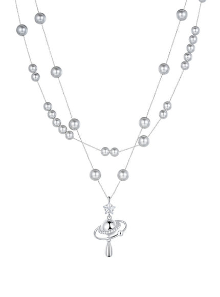 Nova Pearl Layered Necklace