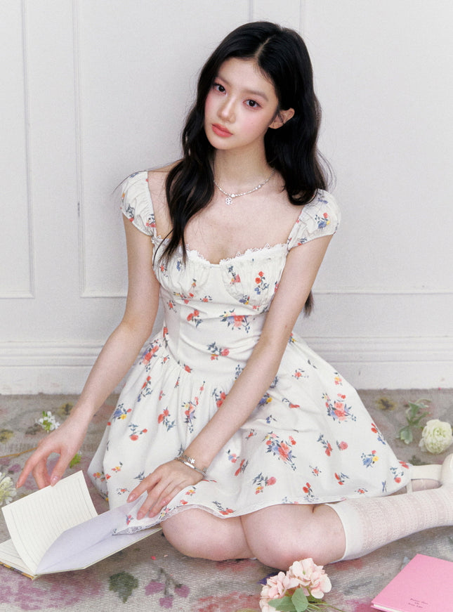 Floral Corset Mini Dress