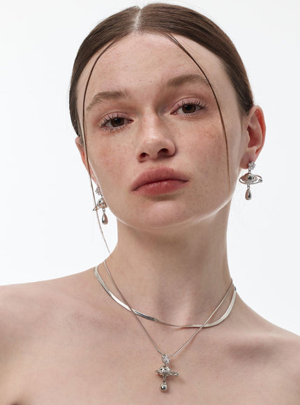 Nova Orbit Double Chain Necklace