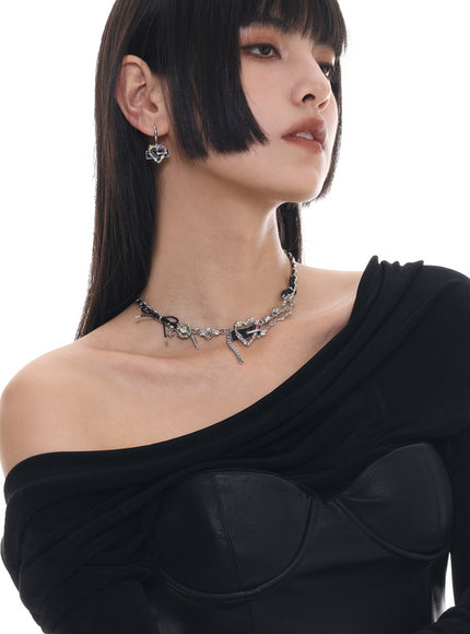 Prism Punk Chain Necklace/Prism Punk Earrings