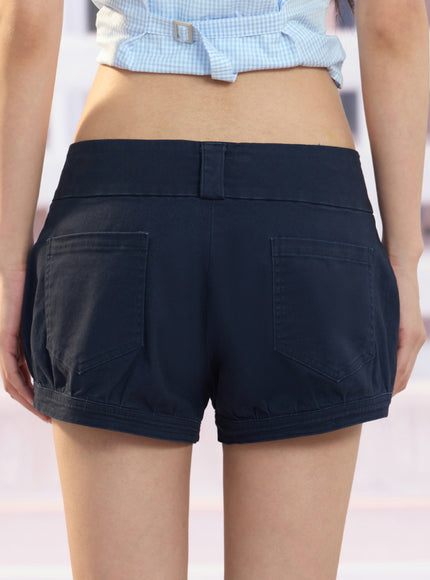 Cargo Pocket Pleated Shorts