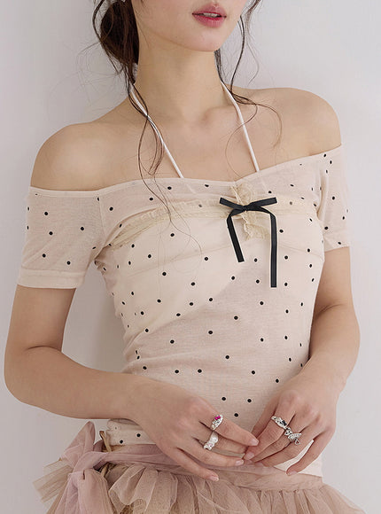 Ribbon Polka Dot T-Shirt