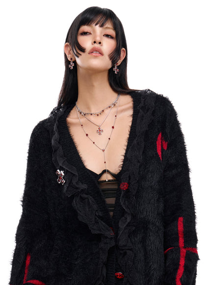 Red Gem Multi-Layer Necklace