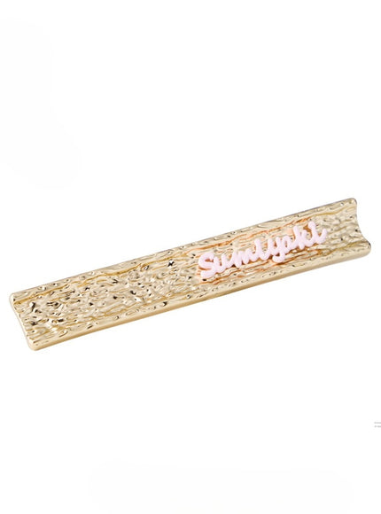 Golden Logo Hair Clip